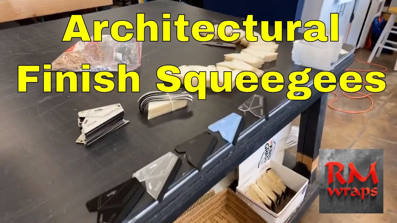 Architectural Film Squeegee lined up Rm wraps