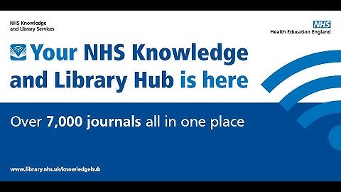 NHS knowledge and library hub 1