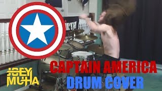 MarvelxCapCom CAPTAIN AMERICA Theme Song Drumming - JOEY MUHA