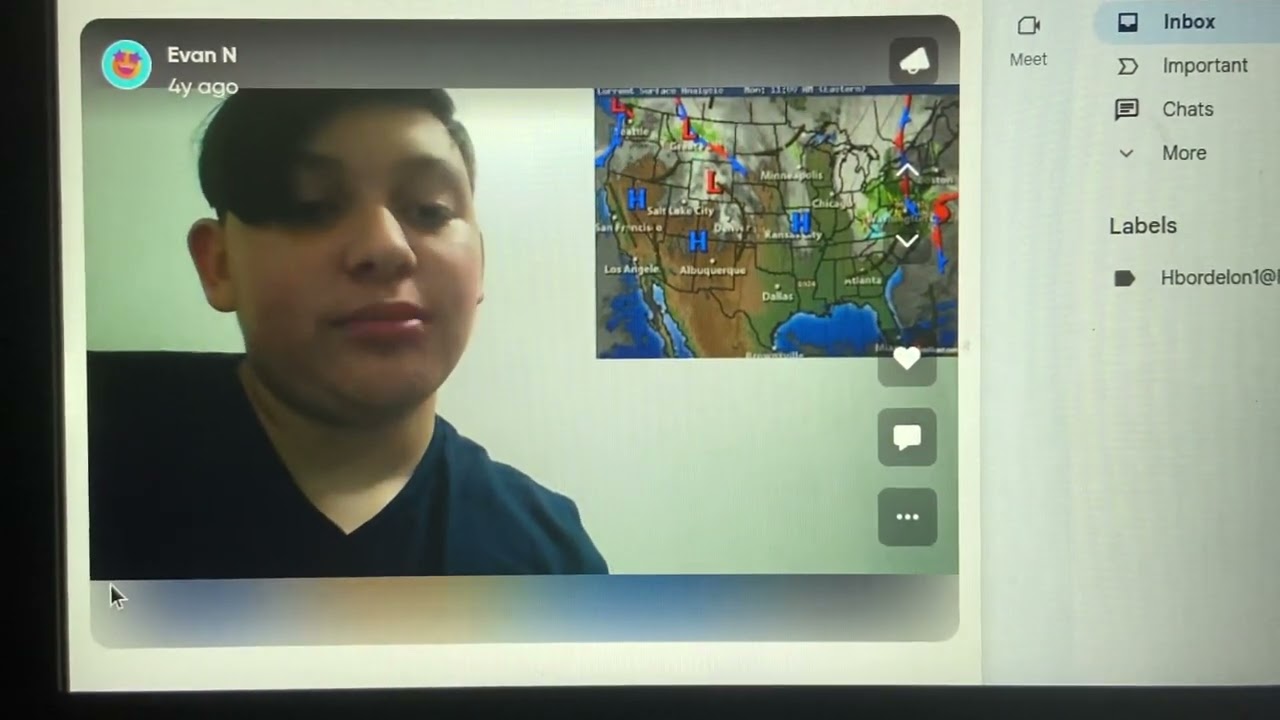 Evan From 2020 Does a Weather Report