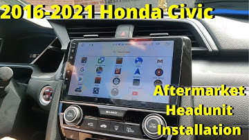 Honda Civic 2016-2019 Android Carplay 9" Stereo Installation