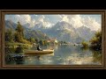 Vintage Tv Screen Wallpaper Natural Background | 4K Aesthetic Framed Art | Tablo Ekran Duvar Kağıdı