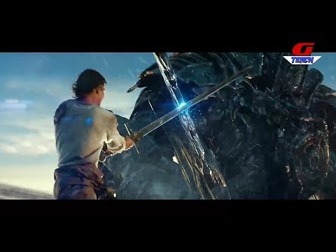 Best scene of Transformers The Last Knight  _ cade yeager holded the gurdian knight's sword