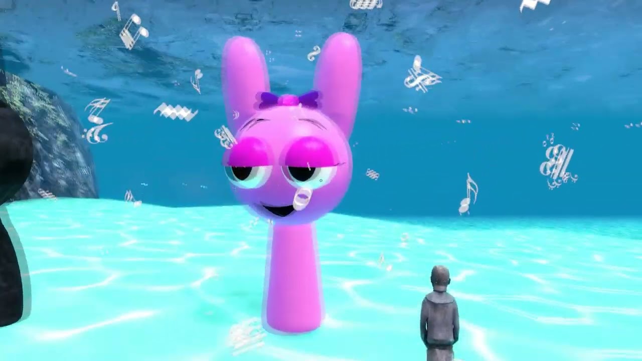 Sprunki characters stone attack! 👁️🎮 