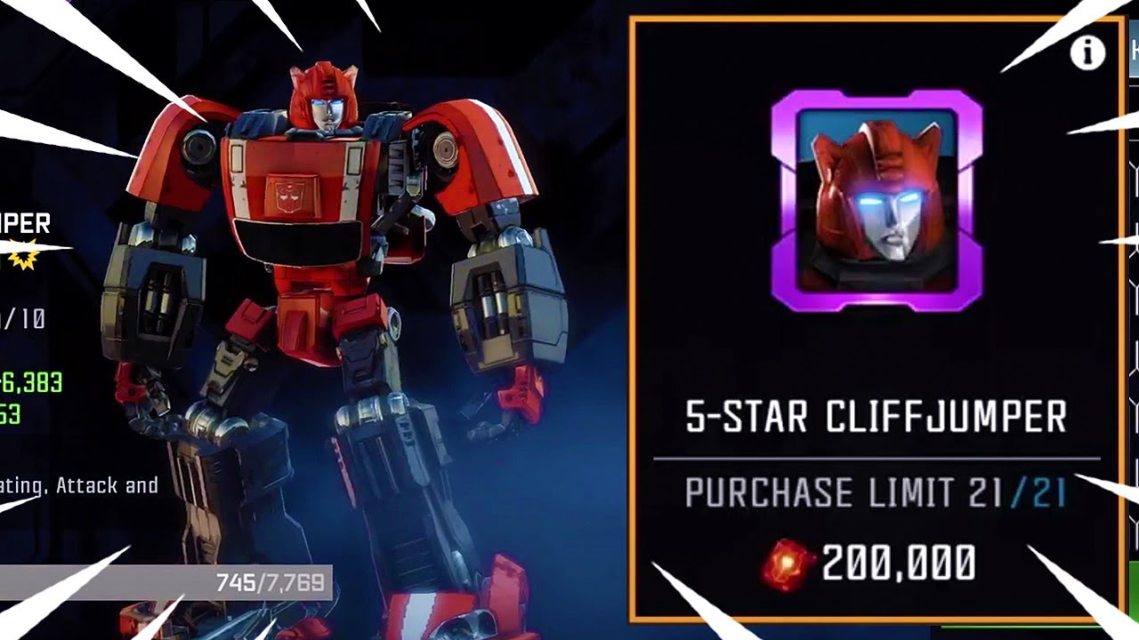 FINALLY 5 Star Cliffjumper! Transformers To Fight YouTube