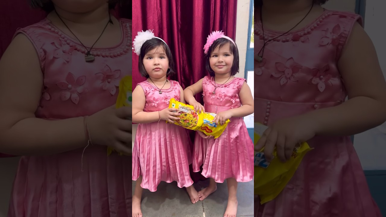 Vedika Akshita ne fruit’s khay🥰