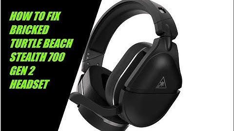 How to FIX bricked / unresponsive / no power Turtle Beach Stealth 700 Gen 2 Headset + Review