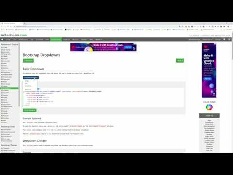 부트스트랩 실전기본강좌 5강-부트스트랩 드랍다운(Dropdown classes) (Bootstrap tutorial #5)