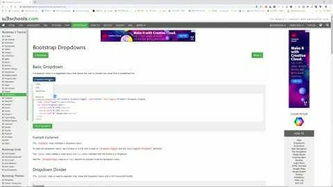 부트스트랩 실전기본강좌 5강-부트스트랩 드랍다운(Dropdown classes) (Bootstrap tutorial #5)