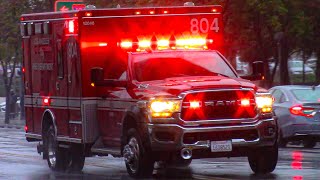 LAFD Rescue 804 Transporting 