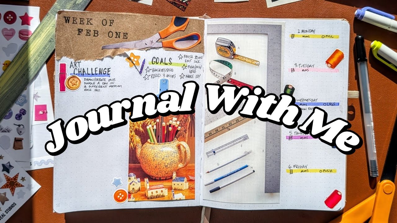 Journal With Me  ✏️📖 Weekly Spread + February Monthly