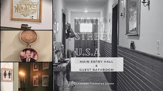 HUGE Entryway Makeover|Disney Main Street U.S.A for the Main Hall! Little Golden Book Guest Bathroom