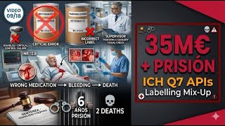 GMP APIs 09: ICH Q7 Packaging Labeling | 35M€ 2 Deaths Criminal 6 Años Prisión Mix-Up Warfarin