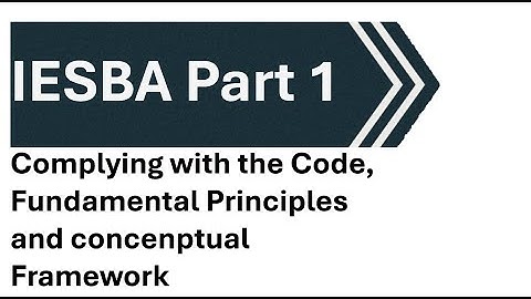 IESBA Part 1 Explained | Complying with the Code of Ethics for Professional Accountants