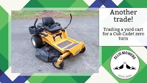Trading a yard trailer for Cub Cadet zero turn?  What it needs to get it reliable again
