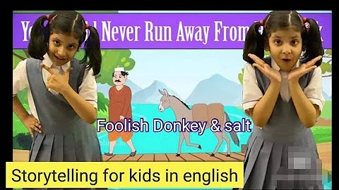 FOOLISH DONKEY STORY | Fairy tales story |Moral story for Kids |storytelling competition for kids