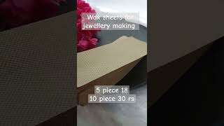 wax sheets for earring making