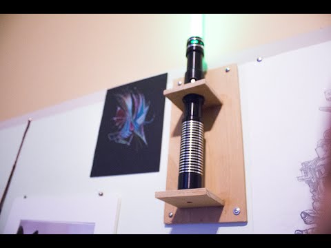 Buildsomething 1 How To Build A Lightsaber Wall Mount You - Wall Lightsaber Display