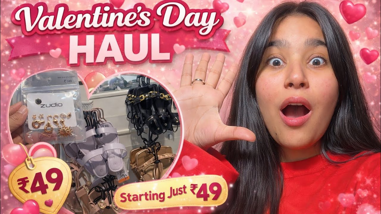 Can You Really Buy Zudio Valentine’s Day Items at ₹49? 💖 Zudio Ka Valentines Day Haul In Budget 