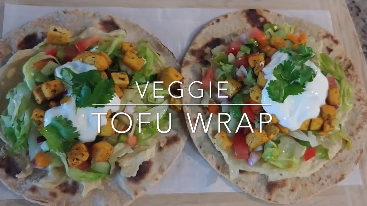 Spiced Tofu +veggie Wrapoats+whole Wheat Homemade Recipevegan/veg