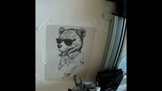 Axidraw & DrawingBotV3 - NFT Collection - suit up! - 03/75 - The Bear