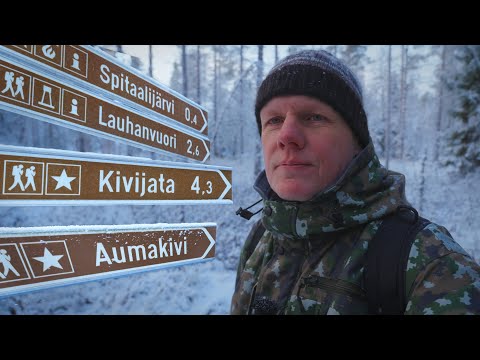 Winter Hiking in a Finnish National Park | Remnants of the Ancient World | -15°C Winter Overnighter