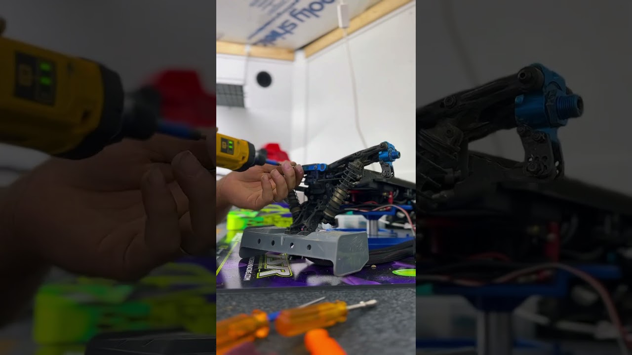 Hinge pin cleaning and a roll center change. 