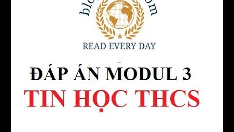Đáp án modul 3 tin học THPT