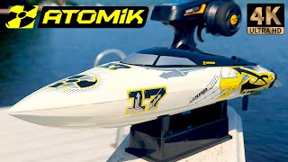 The Perfect 2013 ATOMIK BARBWIRE RTR 17" Brushless Self-Righting Racing Boat