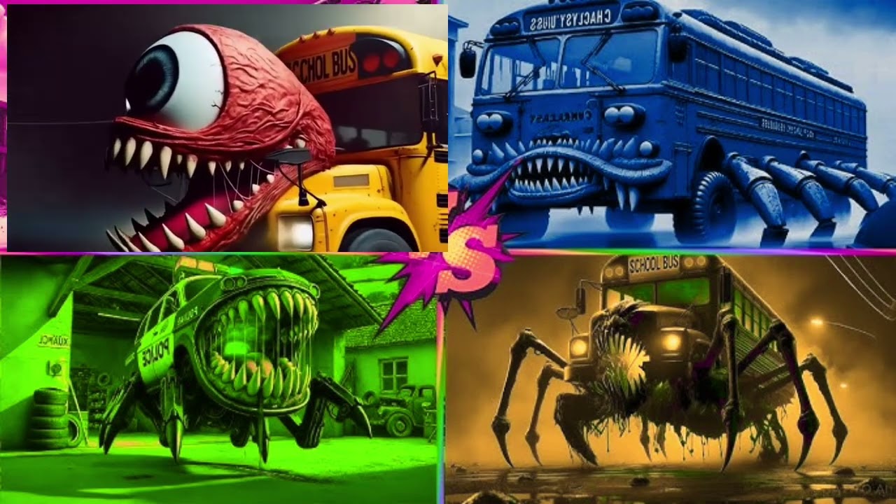 ℹ️ 🚀 EPIC Tiles Hop Battle | School Bus vs Train Eater (Impossible!)