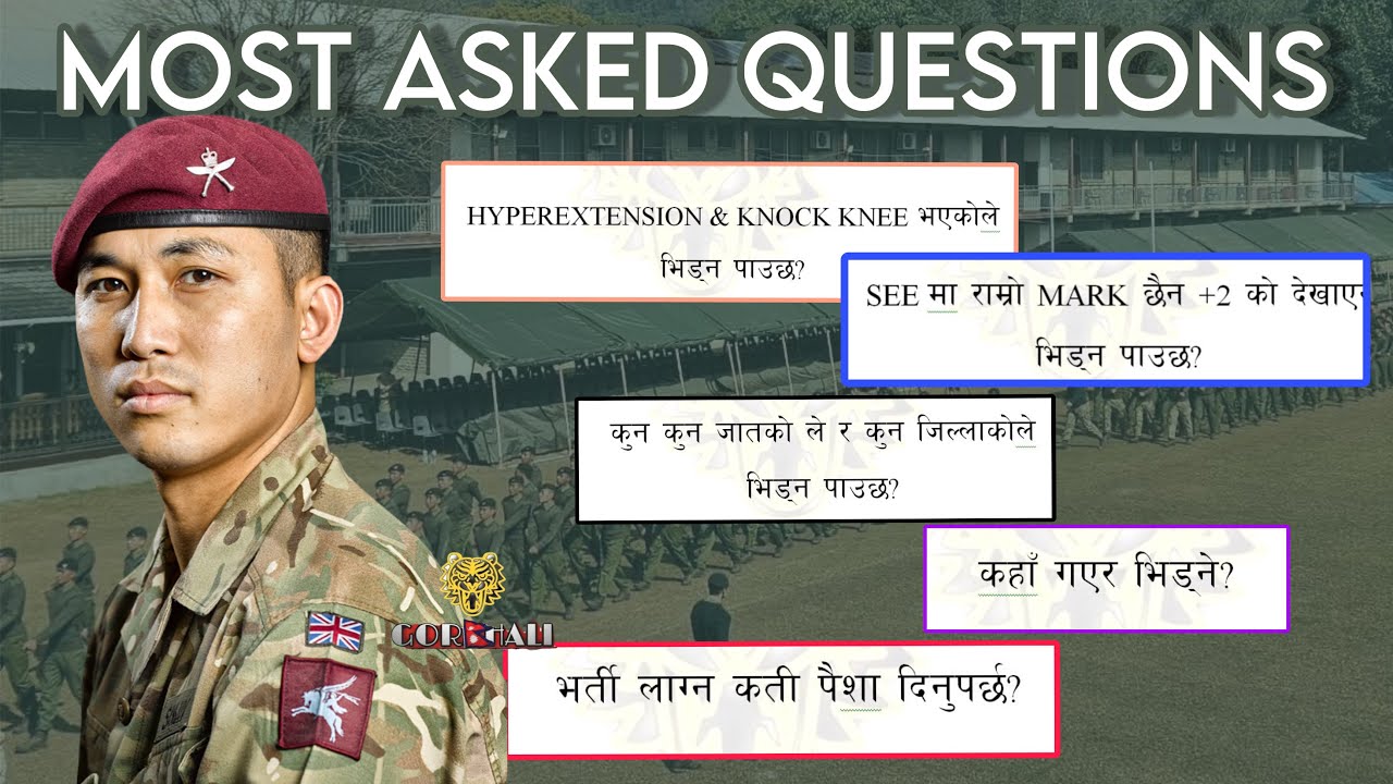 MOAST ASKED QUESTIONS ABOUT BRITISH & SINGAPORE SELECTION/ GORKHALI
