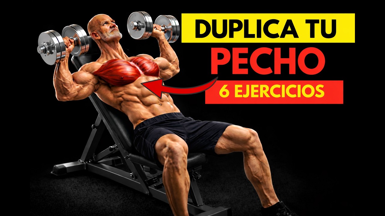 ¿TU PECHO NO CRECE? Haz SOLO estos 6 ejercicios y construye un pecho FUERTE y DEFINIDO RÁPIDO