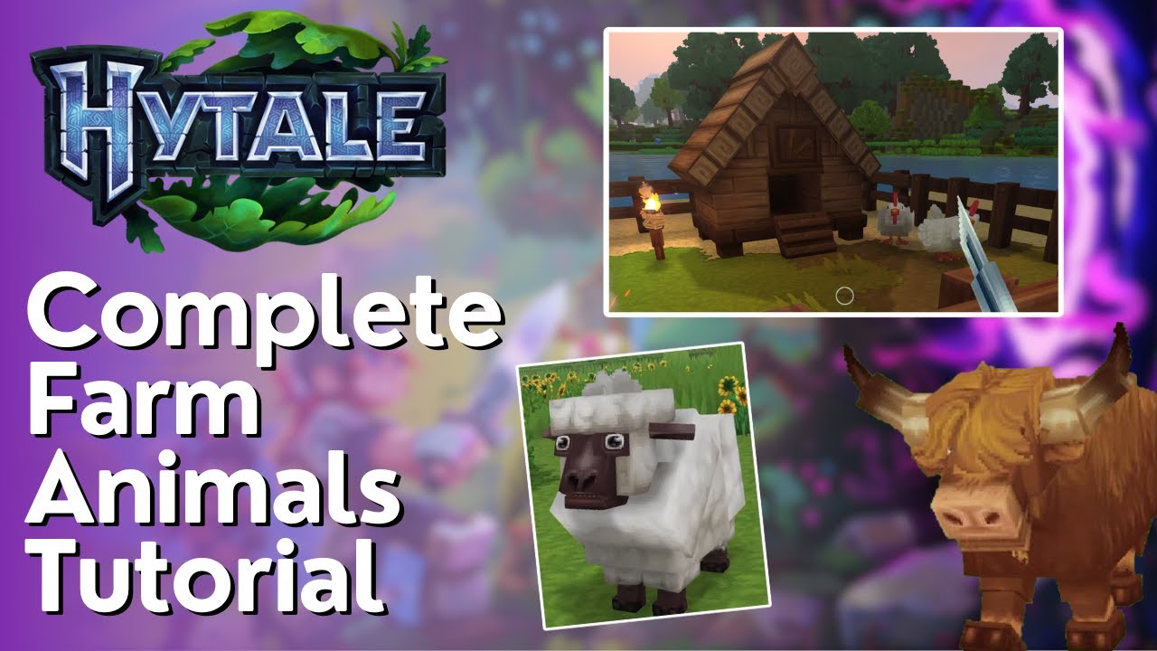 Everything You need to Know About Farm Animals in Hytale
