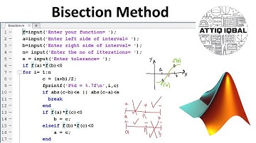 Bisection Method MATLAB code (Short & Easy Explanation)