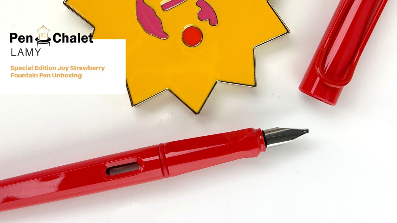 Lamy Special Edition Joy Strawberry Fountain Pen Unboxing YouTube