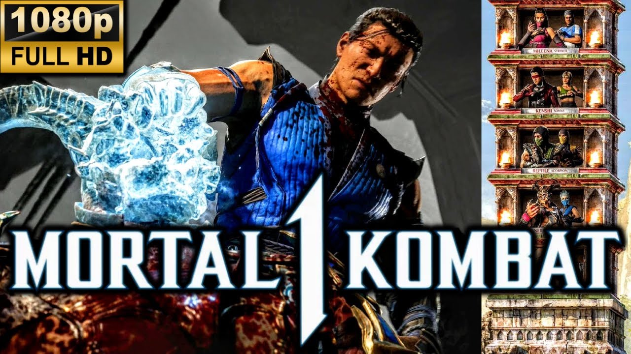 MK1 *MASKLESS SUB ZERO* KLASSIC TOWER GAMEPLAY!! (CYRAX AS KAMEO) 1080p 60 FPS (MORTAL KOMBAT 1)