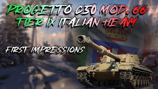 First Impressions: Progetto C50 Mod. 66 - Tier IX Italian Heavy | World of Tanks