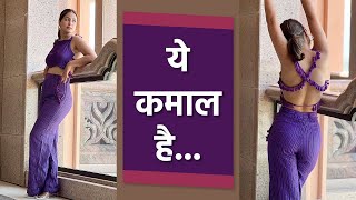 Hina Khan Purple Dress Bold Look Viral Watch Video Boldsky Entertainment