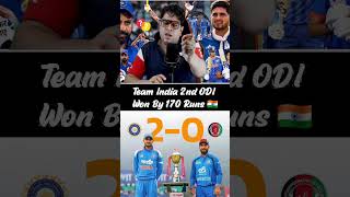 Team India 2nd ODI Won By 170 Runs 🔥🔥.. #TeamIndia #ishankishan #ShubmanGill #PrinceYadav #cricket