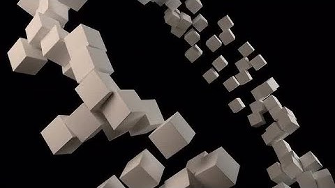 3D Cubes Floating Around Stock Motion Graphics