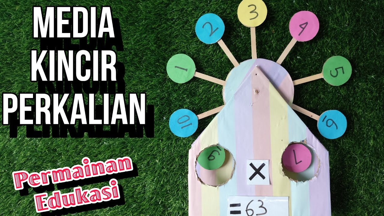 KINCIR PERKALIAN || Membuat Media Permainan Edukasi Dari Kardus Bekas