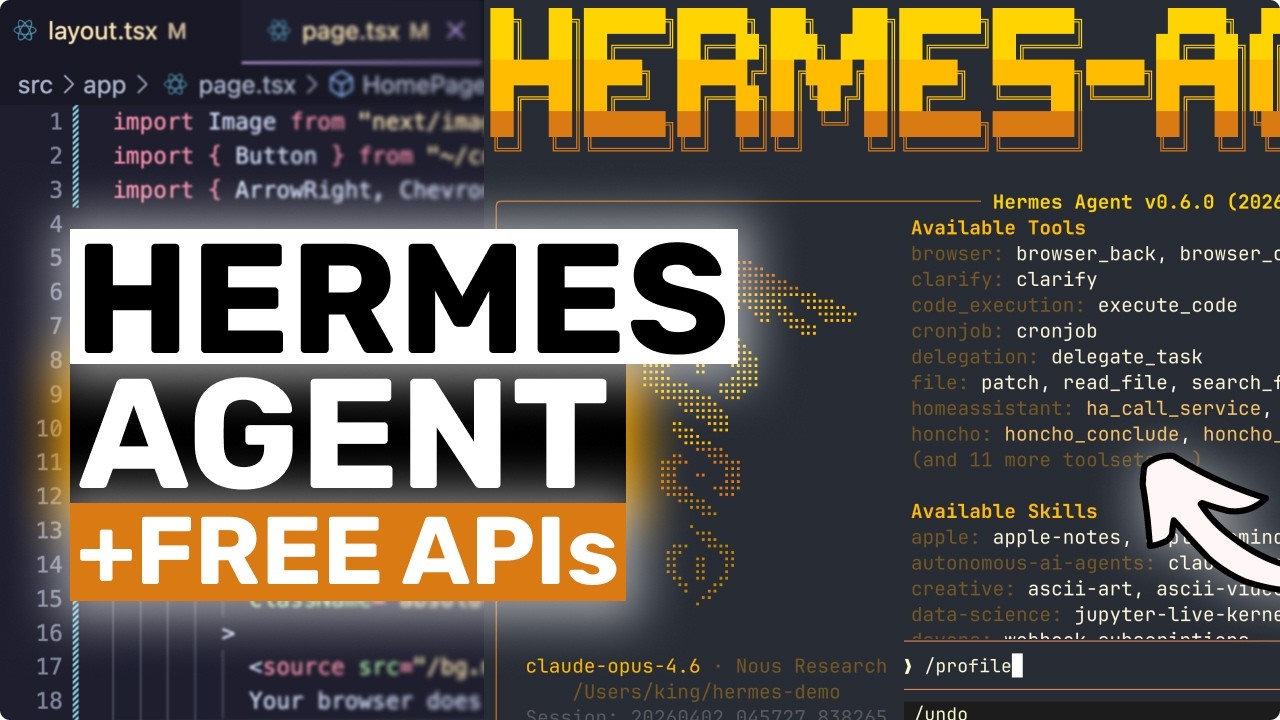 Hermes Agent + Free Unlimited GLM-5.1,Kimi API: RIP OpenClaw! This SELF-EVOLVING Agent is WAY BETTER