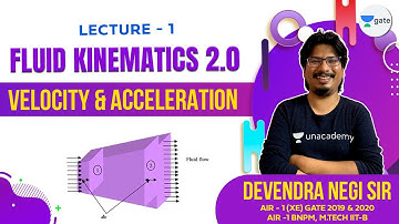 Velocity & Acceleration | Fluid Kinematics 2.0  | GATE-2022/2023 | By AIR-1 #NegiSir