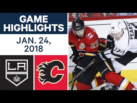 NHL Game Highlights | Kings vs. Flames — Jan. 24, 2018