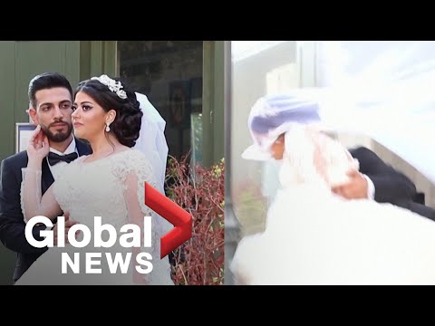 Beirut explosion: Moment of deadly blast captured in second wedding photoshoot