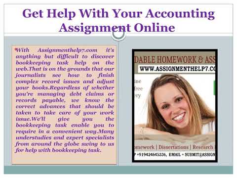 Accounts Homework Help And Online Accounting Assignment Help