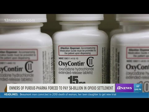 Owners of OxyContin forced to pay $6 billion in opioid settlement