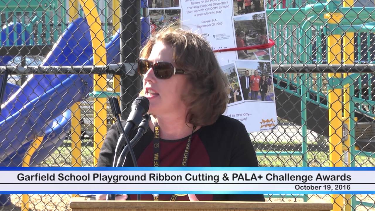 Garfield School Playground Ribbon Cutting & PALA+ Challenge Awards - YouTube