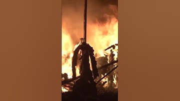 Russian air attack sparks fires in Ukraine