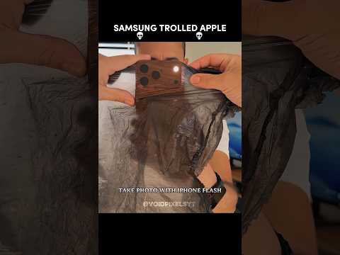 Samsung Trolled Apple ☠️ #iphone #samsung #trollface #flash #shorts #upcomingphones